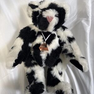 Plush Vermont Holstein Teddy Bear